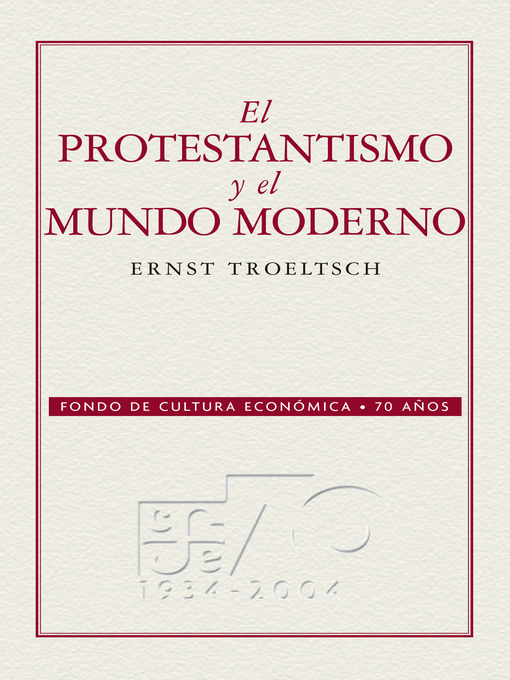 Cover image for El protestantismo y el mundo moderno